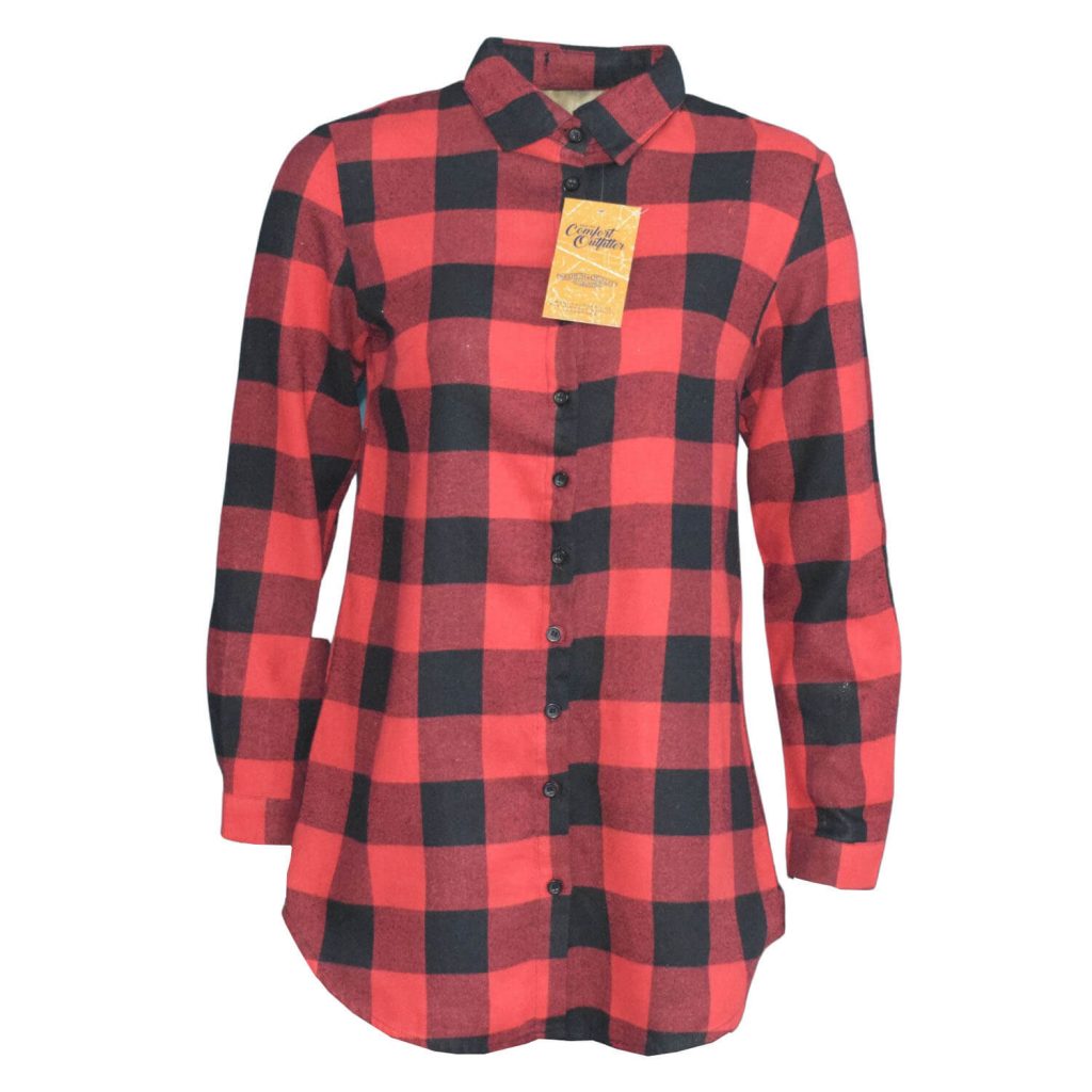 Junior Long Sleeve Flannel Shirt