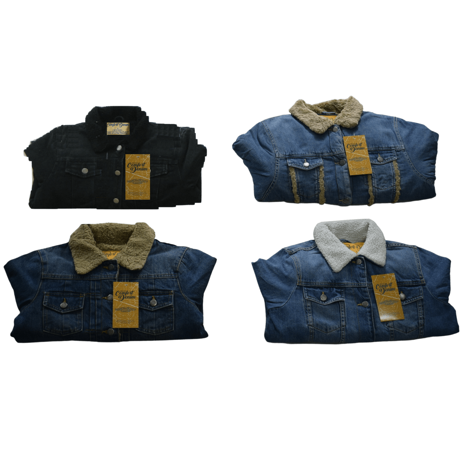 Missy Denim Sherpa Lined Jacket Apparel Zone