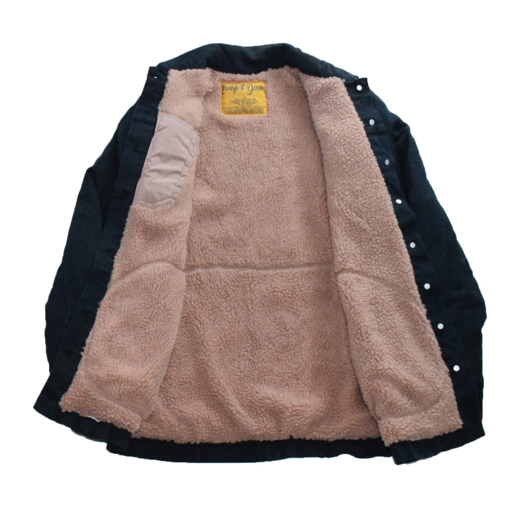 JUNIOR DENIM DYE SHERPA LINED JACKET