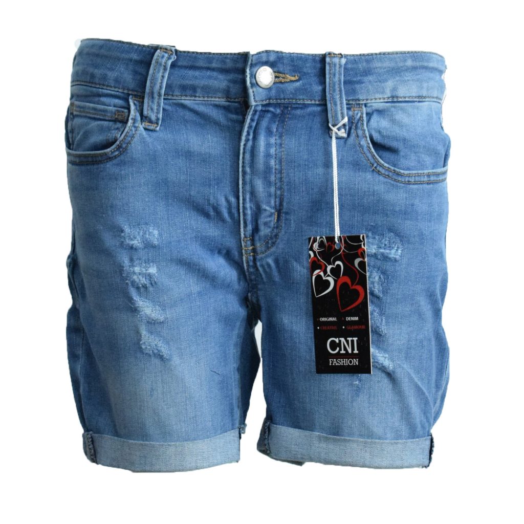 Junior Distressed Denim Short