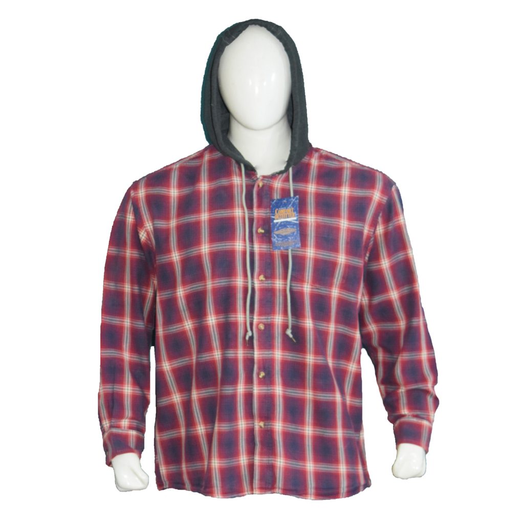 Men’s Flannel Hooded Shirt