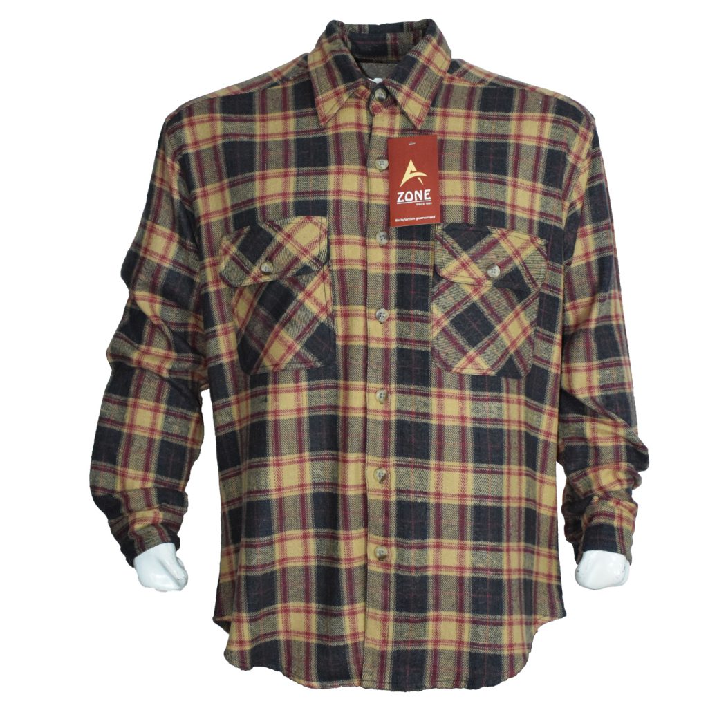 MENS LONG SLEEVE 2PKT BRAWNY SHIRT