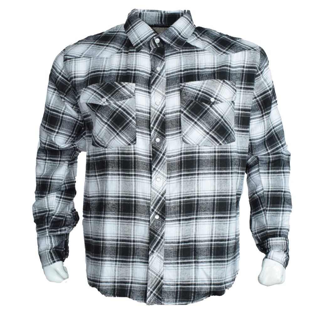 MENS LONG SLEEVE 2PKT FLANNEL WESTERN SHIRT