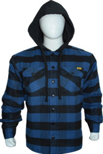 BIG MEN’S / MEN’S 2PKT FLANNEL BUFFALO PLAID QUILTED LINED HOODED JACKET (604)