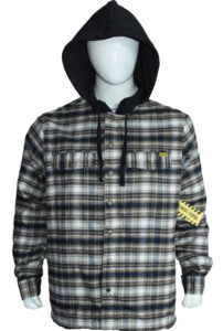 BIG MEN’S / MEN’S 2PKT FLANNEL SHERPA LINED HOODED JACKET (611)