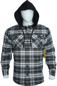 BIG MEN’S / MEN’S 2PKT FLANNEL QUILTED LINED WITH FLEECE HOODED JACKET (603)