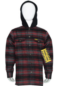 KIDS / BOYS 2PKT FLANNEL SHERPA LINED HOODED JACKET (3609)