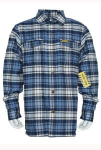 KIDS / BOYS 2PKT FLANNEL SHERPA LINED JACKET (3607)